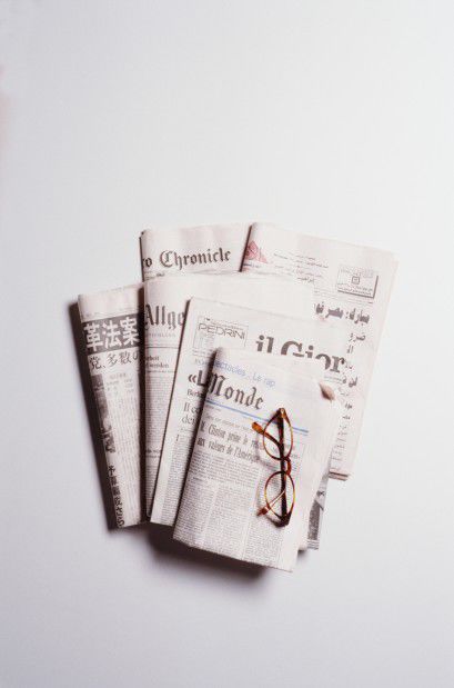 newspaper and glasses 2